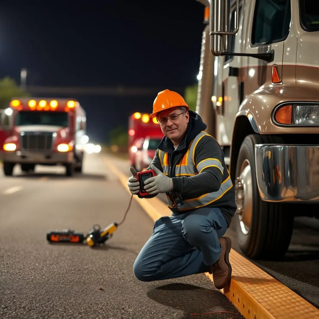 A modern flatbed tow truck with its bed lowered, ready to safely load an all-wheel-drive vehicle in Smyrna.