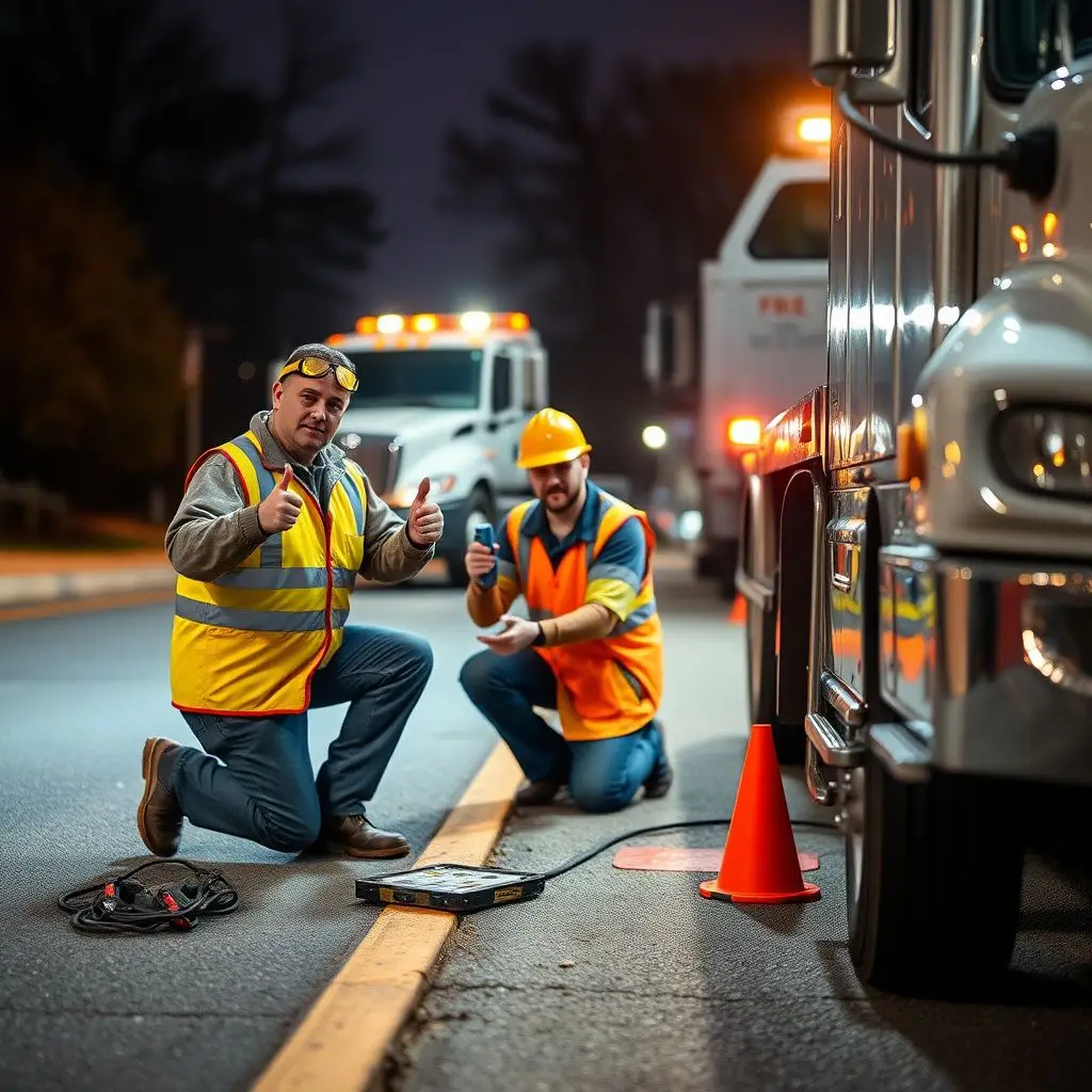 A professional tow truck operator securing a vehicle onto a flatbed truck safely in College Park.